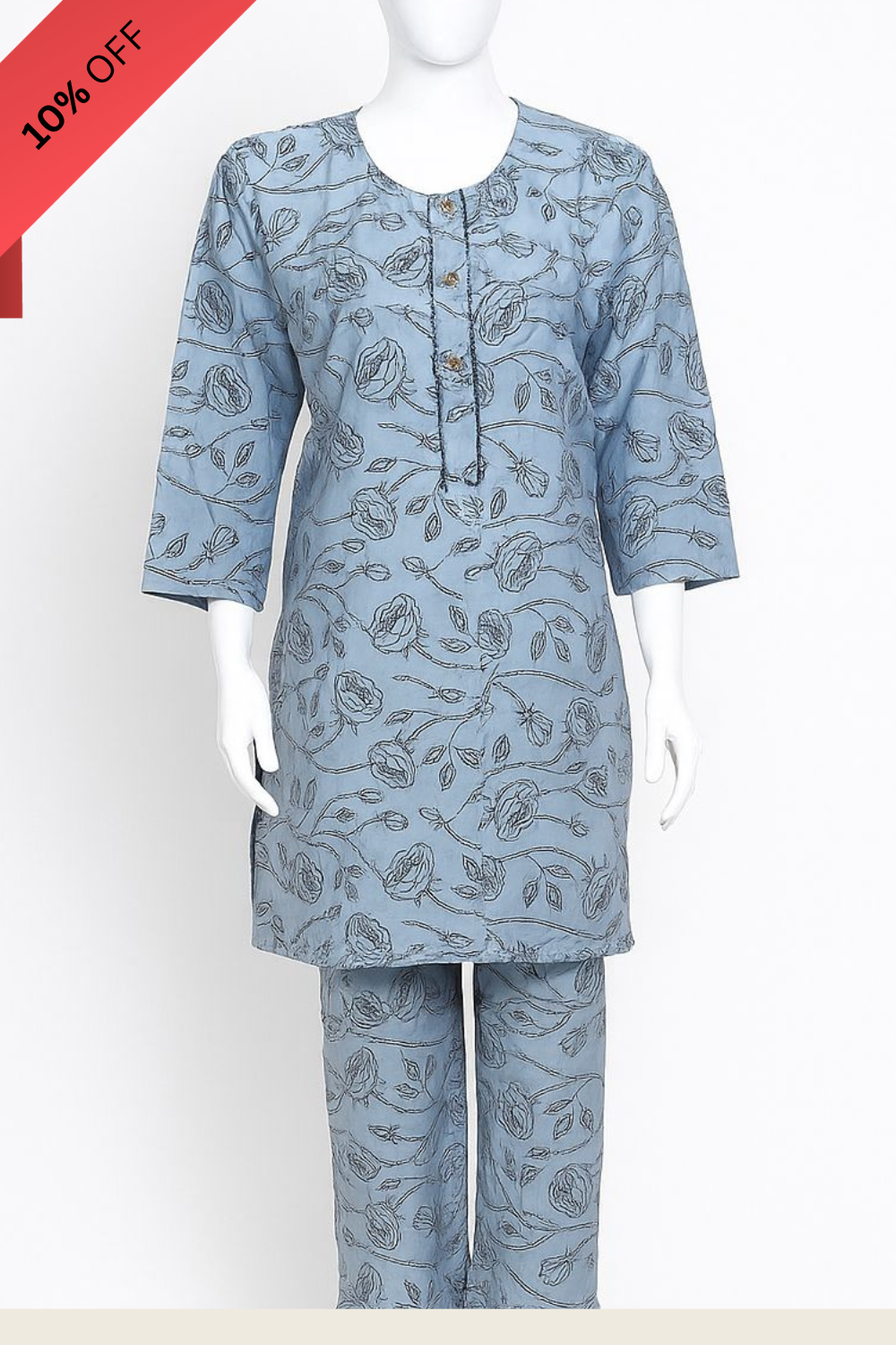 Floral Printed Kurta Set