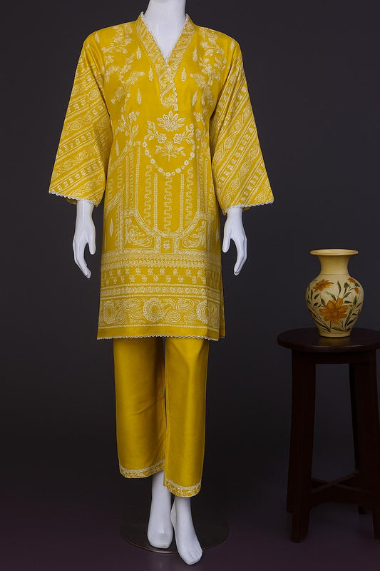 Golden Radiance – Printed Kurta Set