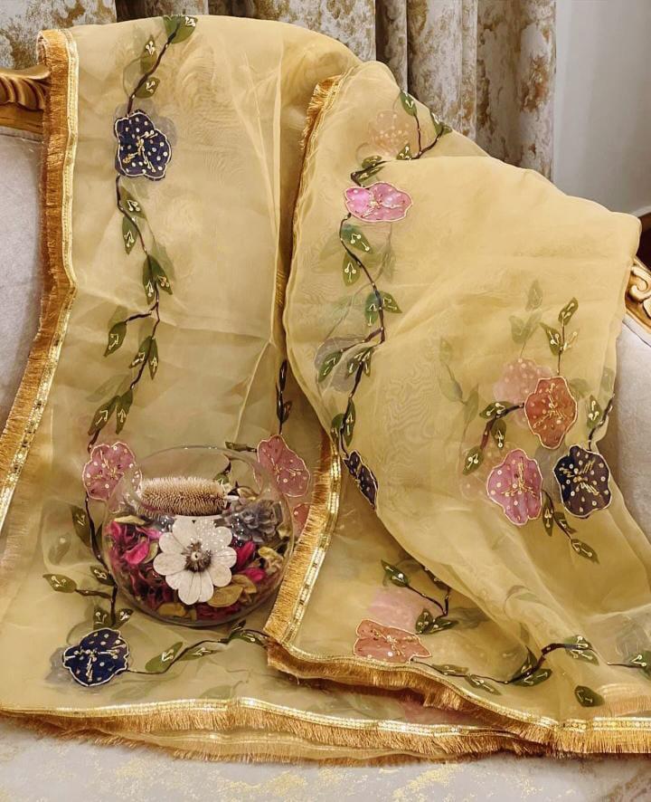Oganza Embroidered Dupatta