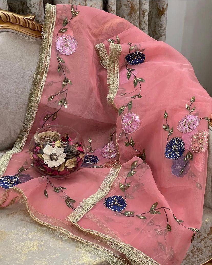 Oganza Embroidered Dupatta